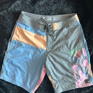 RVCA Board-shorts Size 28 waist multi color